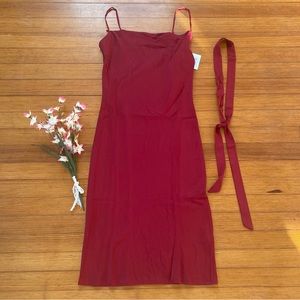 Simple Retro Amira French Satin Slip Dress Size Medium